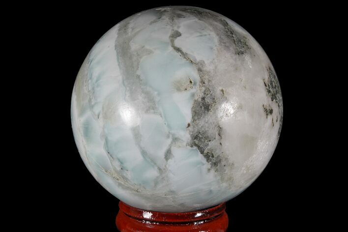 Polished Larimar Sphere - Dominican Republic #168203